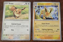 Eevee Full Reverse Holo Scarlet & Violet 151 Pokemon Card Lot Jolteon Vaporeon - Image 2