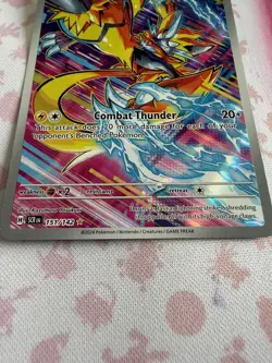 Pokemon TCG Zeraora Card Stellar Crown Illustration, Rare, 151/142 - Image 3
