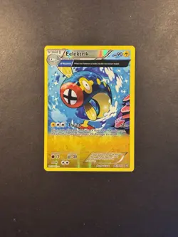 Pokemon TCG XY Primal Clash Eelektrik 64/160 Full Art Reverse Holo Rare Card - Image 1