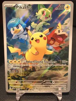 Pikachu 027 Sv: Scarlet & Violet Promo Card NM - Image 1