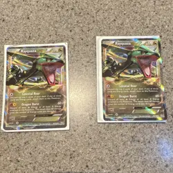 Nintendo Pokemon TCG Rayquaza V Holo 85/124 2 Cards 2012 - Image 1