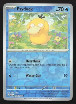 Pokemon Psyduck - 054/165 Reverse Holo Common SV: Scarlet & Violet 151 NM - Image 1