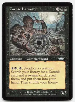 Corpse Harvester 62 Uncommon Legions Magic: The Gathering Near Mint - Image 1