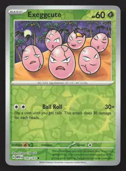 Pokemon Exeggcute 102/165 Reverse Holo Common SV: Scarlet & Violet 151 NM - Image 1