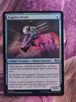Fugitive Droid 0040 Teenage Mutant Ninja Turtles Magic: The Gathering Foil NM - Image 1