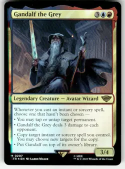 Gandalf the Grey 207 Foil UB: The Lord of the Rings: Tales of Middle-earth MTG - Image 1