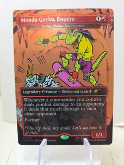 Mondo Gecko, Esquire - Kediss, Emberclaw Familiar Secret Lair Drop Foil - Image 1