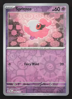 Pokemon Spritzee 038/131 Reverse Holo Common SV: Prismatic Evolutions NM - Image 1