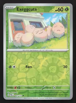 Pokemon Exeggcute 001/131 Reverse Holo Common SV: Prismatic Evolutions NM - Image 1