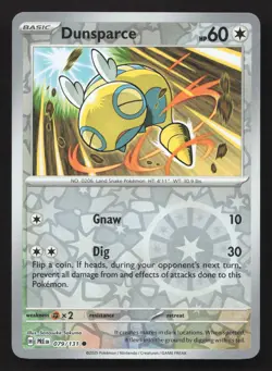 Pokemon Dunsparce 079/131 Reverse Holo Common SV: Prismatic Evolutions NM - Image 1