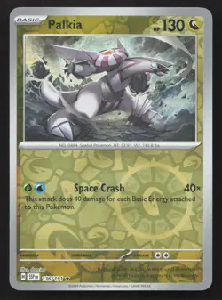Pokemon Palkia 136/191 Reverse Holo Rare SV08: Surging Sparks NM - Image 1