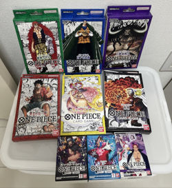One Piece Japanese Trading Card Game Starter deck set of 9 New Unopened Luffy - Image 1