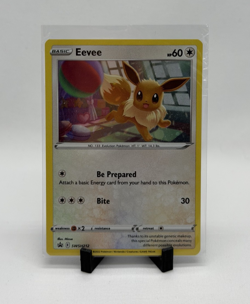 Eevee Swsh212 Black Star Promo Sword & Shield Promo Cards Cosmo Holo - NM SWIRL - Image 1