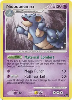 Pokemon Platinum Rising Rivals Single Card Rare Nidoqueen 30/111 - Image 1