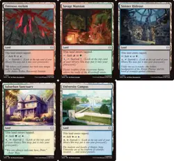 MTG Magic the Gathering Marvel's Spider-Man Dual Lands Set of 5 Card (Commander) - Image 1