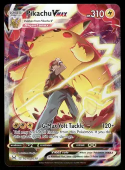 Pokemon Cards Pikachu VMAX TG17/TG30 Lost Origin Trainer Gallery Holo NM - Image 1