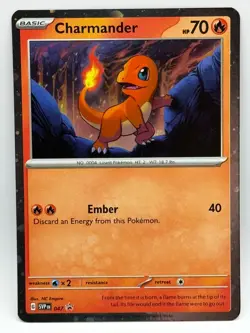 Charmander - 047 (Cosmos Holo) - SV: Scarlet & Violet Promo Cards - Near Mint - Image 1