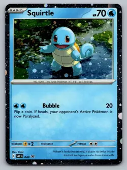 Pokemon TCG SV: Scarlet & Violet Promo Cards Squirtle - (Cosmos Holo) 048 - Image 1