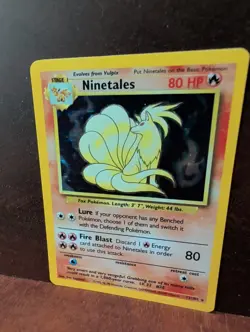 1999 Pokemon TCG Ninetales Holo Rare Card Base Set 12/102 - Image 2