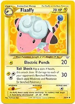 Pokemon Neo Revelation 28/64 Flaaffy UNLIMITED EDITION Card - Image 1