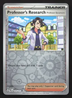 Pokemon Professor's Research [Professor Sycamore] 125/131 Reverse Holo Common SV - Image 1