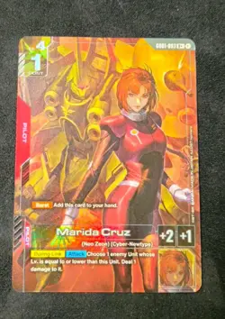 Gundam TCG / Card Game Marida Cruz Newtype Rising R+ Foil GD01-093 - Image 1