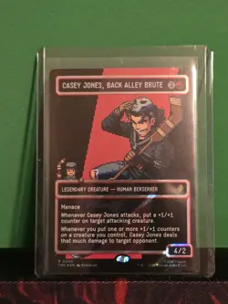 MTG TMNT Casey Jones, Back Alley Brute #90 Borderless Surge Foil Pixel 0090!! - Image 1