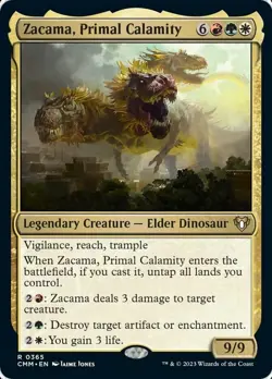 Light Play x 1 Zacama, Primal Calamity - Foil Commander Masters - Image 1