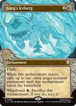 Aang's Iceberg Showcase Foil - TLA 0336 - NM - MTG Magic - Image 1