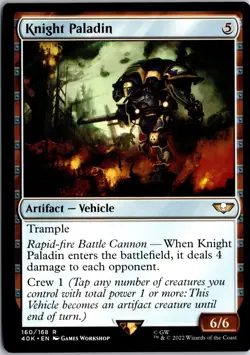 Knight Paladin 160 Universes Beyond: Warhammer 40,000 MTG NM/M - Image 1