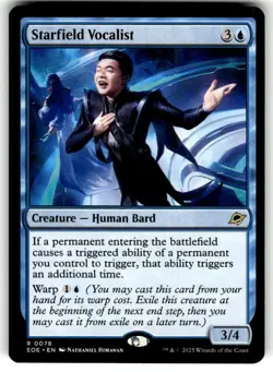 Starfield Vocalist 78 Rare Edge of Eternities Magic: The Gathering Near Mint - Image 1