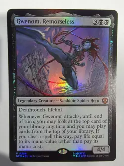 Gwenom, Remorseless Foil 0286 Marvel Spider-Man Magic The Gathering - Image 2