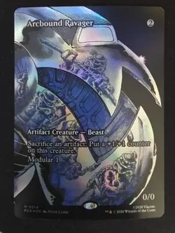 MTG Arcbound Ravager SHOWCASE FOIL #0014 TMNT PZA Mythic NM Near Mint Magic - Image 1