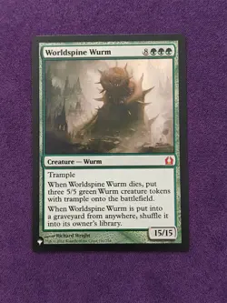 Wizards Return to Ravnica Worldspine Wurm Mythic Green Creature MTG 140 - Image 1