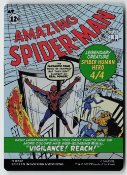 Peter Parker (0232) (Borderless) 232 Marvel's Spider-Man Magic: The Gathering NM - Image 2