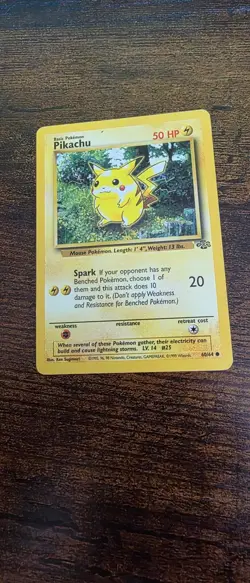 Pikachu 60/64 Common Jungle Pokemon Lightly Played - Image 1