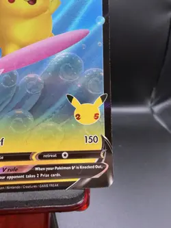 Surfing Pikachu V - Foil Celebrations 8 NM Pokemon - Image 4