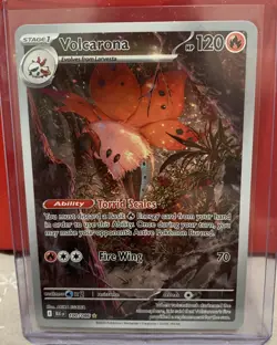 Volcarona 100/086 Holo Illustration Rare Black Bolt Pokemon TCG - Image 1