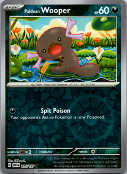🔥Pokemon - Paldean Whooper - Reverse Holo - 126/197 - Obsidian Flames - (NM)🔥 - Image 1