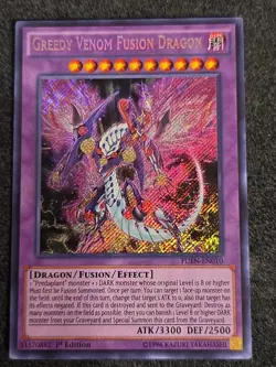 Greedy Venom Fusion Dragon - FUEN-EN010 - 1st Edition - Secret Rare - LP - Image 1