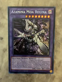 Yugioh! TCG - Azamina Moa Regina - Prismatic Secret Rare - MP25-EN105 - Image 1