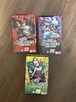 One Piece ST 23, 26, 28 Shanks Purple Luffy Yamato Starter Decks - Lot of 3 NEW - Image 1