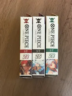 One Piece ST 23, 26, 28 Shanks Purple Luffy Yamato Starter Decks - Lot of 3 NEW - Image 2