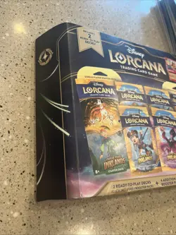 Disney Lorcana Into the Inklands Starter Deck Box, Booster Packs, Promo Card - Image 2