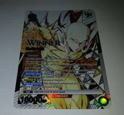 Union Arena One Punch Man Saitama WINNER Rare Battle UAPR/OPM-1-018 English - Image 2