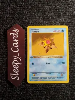 Staryu 65/102 Shadowless 1st Edition Base Set Pokemon Card NM - Image 1