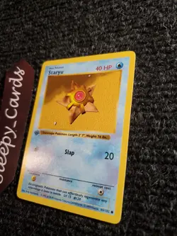 Staryu 65/102 Shadowless 1st Edition Base Set Pokemon Card NM - Image 2
