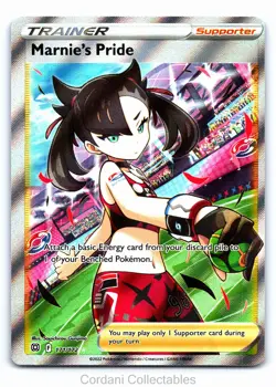 Marnie's Pride 171/172 - Brilliant Stars - Pokemon Card - Near Mint Off Centre - Image 1