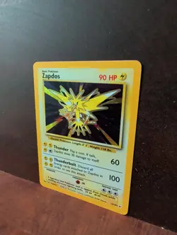 1999 Pokemon Base Set Zapdos Holo Rare Card 16/102 - Image 2