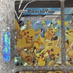 Pokemon Pikachu V-Union Jumbo Oversized Trading Card Plus Celebrations Cards - Image 3